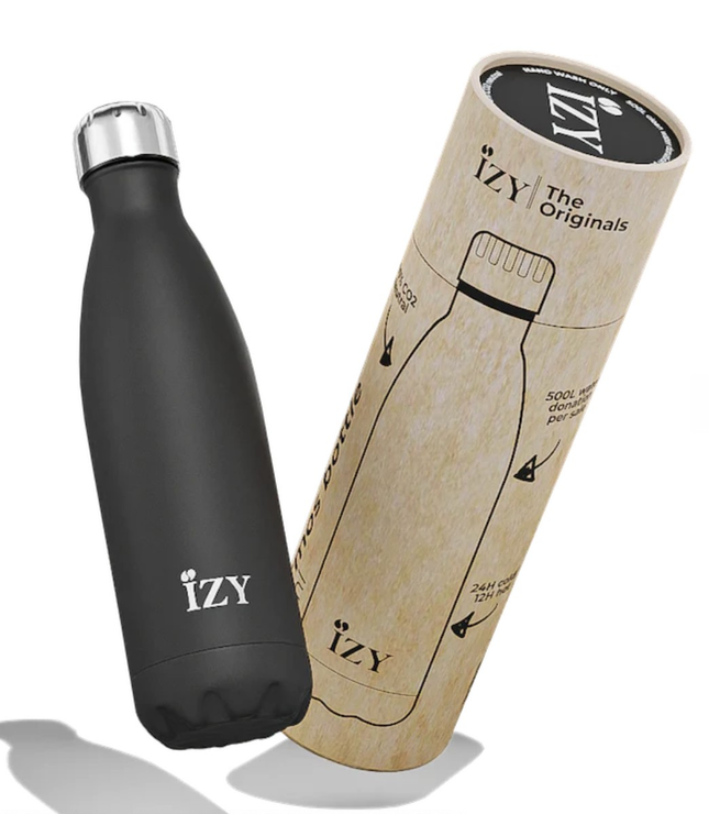 Matowy czarny 500ml termos - Yooglo