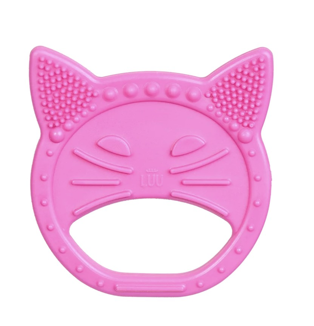 LUU Kids Gryzak Dla Dzieci Luuisa The Cat Pink - Yooglo