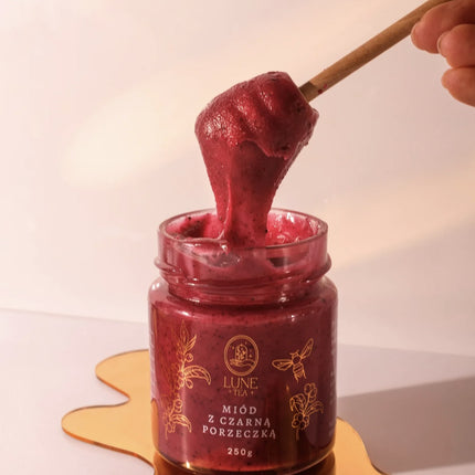 Miód z czarną porzeczką słoik 250g - Yooglo