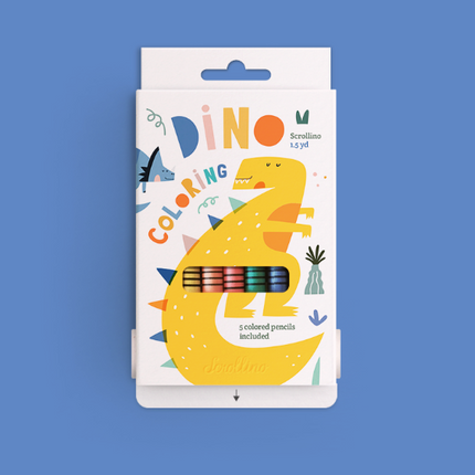 Scrollino DINO Coloring - Yooglo