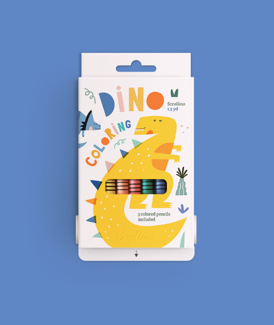 Scrollino DINO Coloring - Yooglo