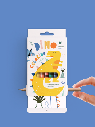 Scrollino DINO Coloring - Yooglo