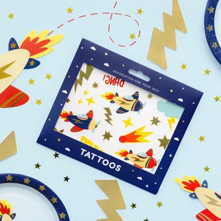 Tatuaże Samoloty, mix wzorów - Yooglo