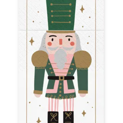 Kieszonka na sztućce Dziadek do orzechów, 10x20 cm, mix (1 op. / 6 szt.) - Yooglo