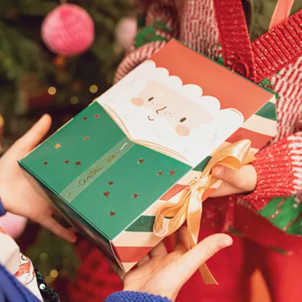 Pudełko na prezenty Mikołaj, 6x22.5x15 cm, mix - Yooglo