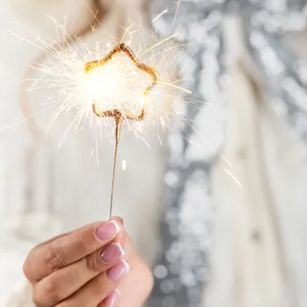 Zimne ognie Gwiazdki, złoty, 16.5cm (1 op. / 2 szt.) - Yooglo