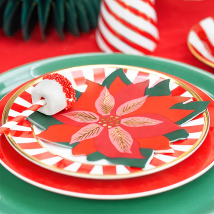 Serwetki Gwiazda betlejemska, mix, 14.5x15.5cm (1 op. / 20 szt.) - Yooglo