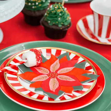 Serwetki Gwiazda betlejemska, mix, 14.5x15.5cm (1 op. / 20 szt.) - Yooglo