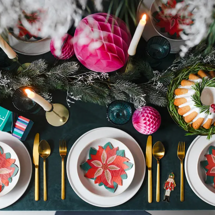 Serwetki Gwiazda betlejemska, mix, 14.5x15.5cm (1 op. / 20 szt.) - Yooglo