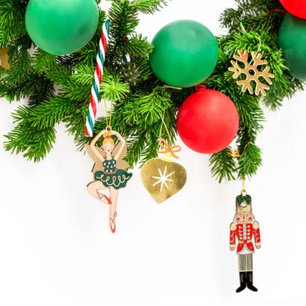 Metalowa zawieszka dekoracyjna Dziadek do orzechów, mix, 3x10cm - Yooglo