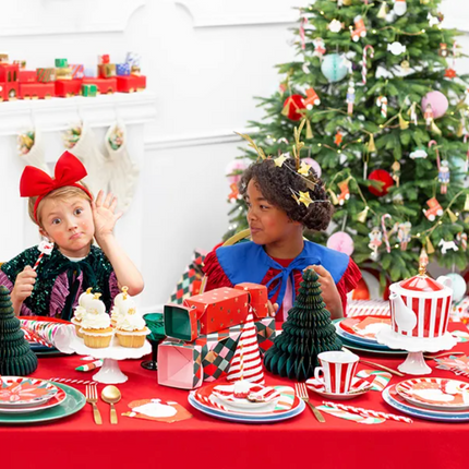 Bombka papierowa honeycomb Choinka, butelkowa zieleń, 20cm - Yooglo