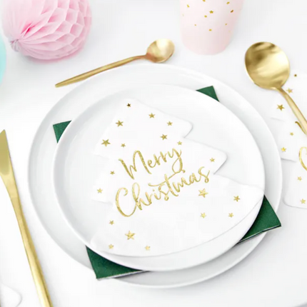 Serwetki Choinka - Merry Christmas, 16x16,5cm (1 op. / 20 szt.) - Yooglo