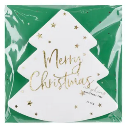 Serwetki Choinka - Merry Christmas, 16x16,5cm (1 op. / 20 szt.) - Yooglo