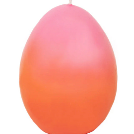 Świeca w kształcie jajka różowo-pomarańczowa - Yooglo