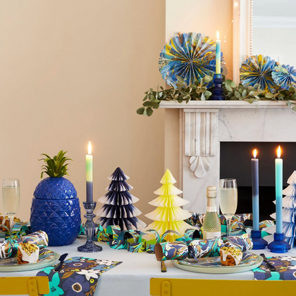 Niebieski ceramiczny pojemnik na lód w kształcie ananasa - Yooglo