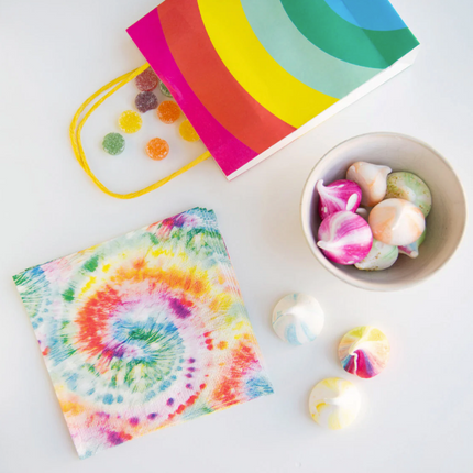 Torebki na słodycze i upominki Birthday Brights Rainbow – 8 szt - Yooglo