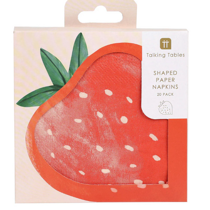 Serwetki papierowe w kształcie truskawki – 20 szt. - Yooglo