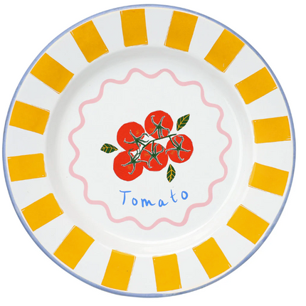 Talerz emaliowany 25 cm – Pomidory - Yooglo