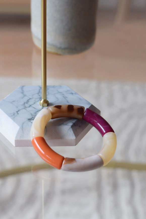 Bransoletka MINA róż pomarańcz - Yooglo