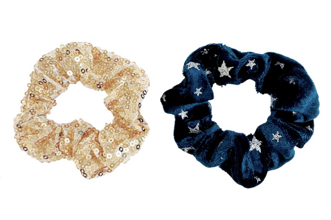 Gumki scrunchie z cekinami Midnight Star - Yooglo