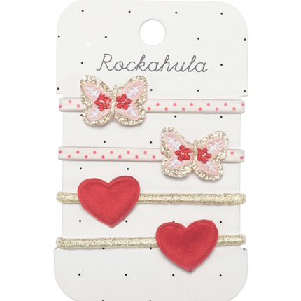 Gumki do włosów Folksy Butterfly - Yooglo