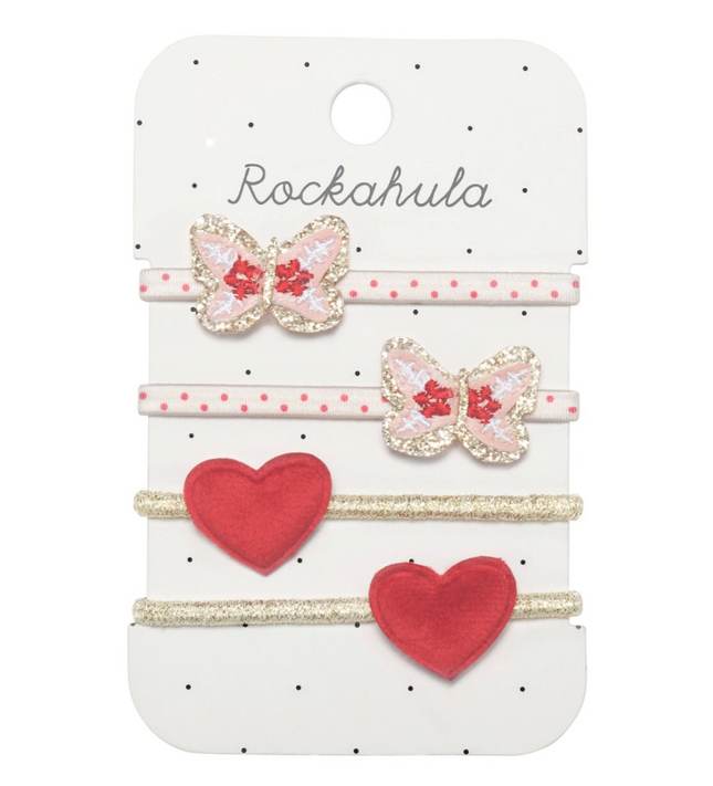 Gumki do włosów Folksy Butterfly - Yooglo