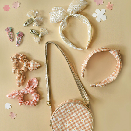 Opaska w kratkę z kokardą Daisy - Yooglo