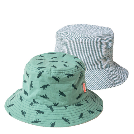 Dwustronny kapelusz typu bucket T-Rex (3–6 lat) - Yooglo