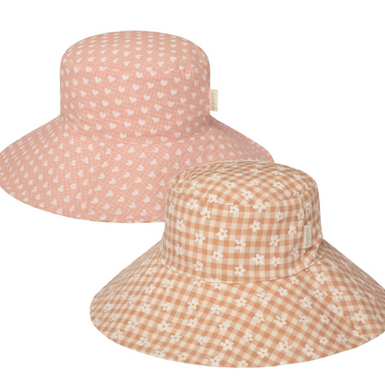 Dwustronny kapelusz przeciwsłoneczny Daisy (3–6 lat) - Yooglo