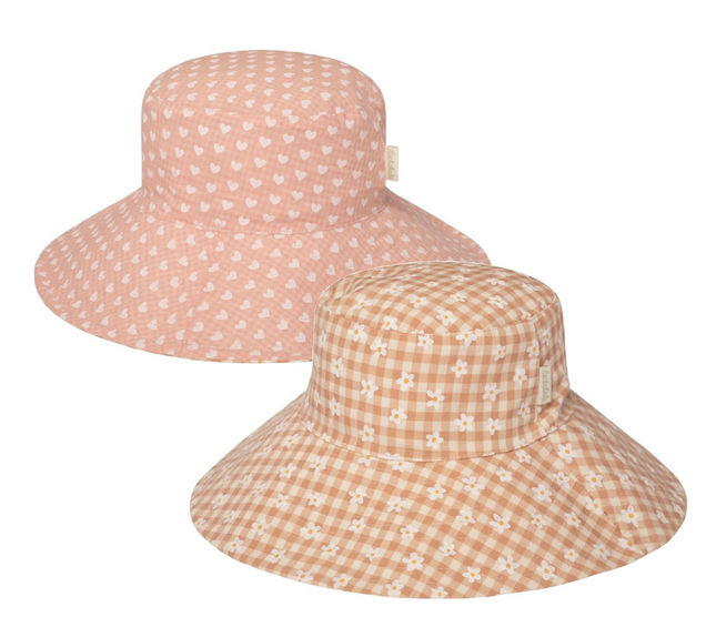 Dwustronny kapelusz przeciwsłoneczny Daisy (3–6 lat) - Yooglo