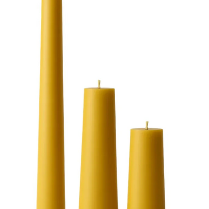 BzzWax Pillars - Zestaw 3 szt. świec z wosku pszczelego - Yooglo