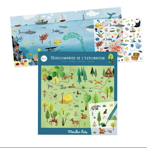 Moulin Roty Kalkomania ODKRYWCA Jardin du Moulin - Yooglo