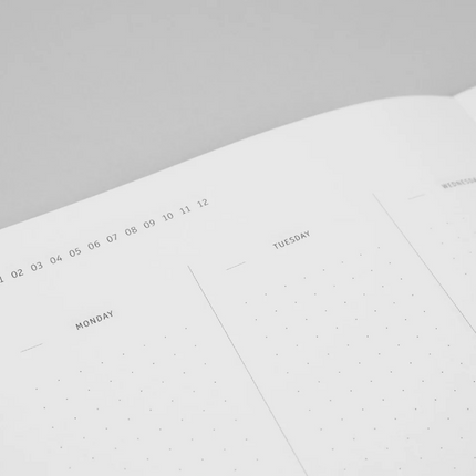 Papierniczeni Planner niedatowany KLASYK – antracyt - Yooglo