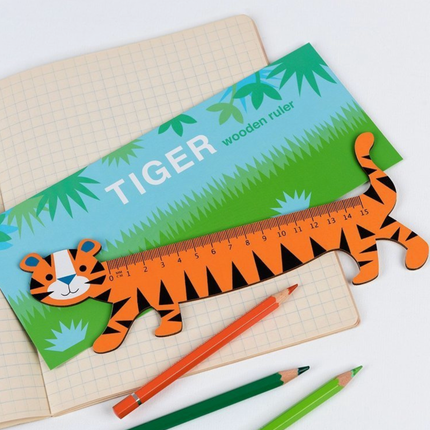 Rex London - Drewniana linijka, Tygrys Teddy - Yooglo