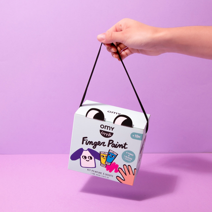 ZESTAW DO MALOWANIA PALCAMI Z FARTUSZKIEM - Yooglo