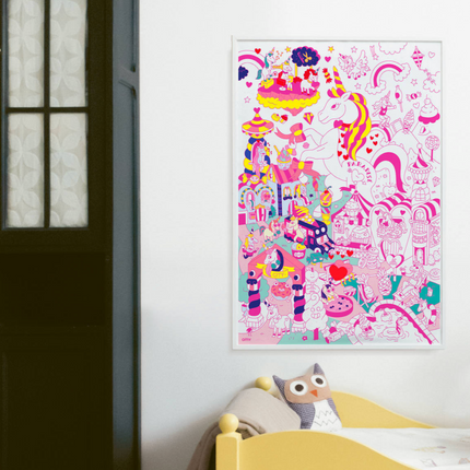 GIGANTYCZNA KOLOROWANKA 100x70 - LILY - Yooglo