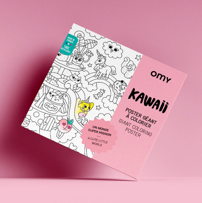 GIGANTYCZNA KOLOROWANKA 100x70 - KAWAII - Yooglo