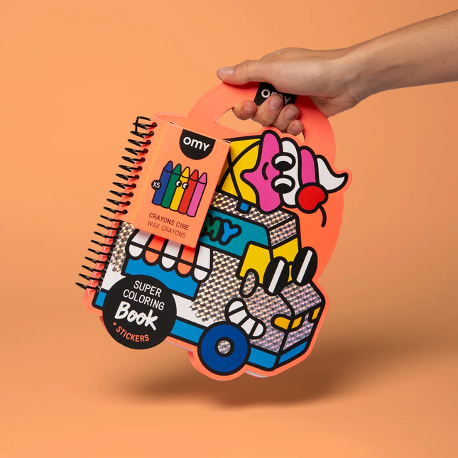 ZESTAW DO KOLOROWANIA Z NAKLEJKAMI - YUMMY - Yooglo