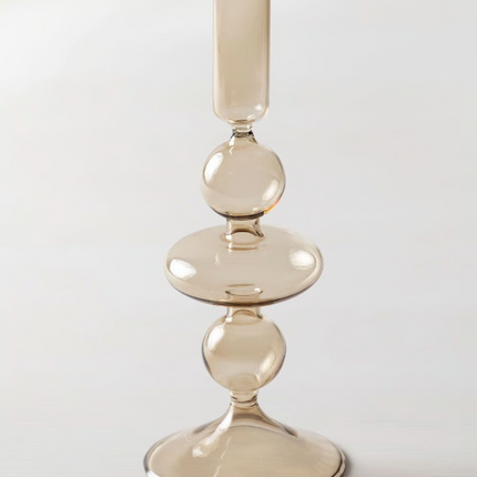 Zestaw 3 szklanych świeczników Nalyna - różne kolory - Yooglo