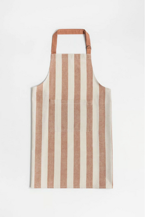 Fartuch beżowy w paski - Yooglo