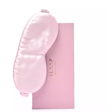 Jedwabna opaska do spania pudrowy róż - Yooglo