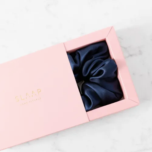 Jedwabne scrunchie - granat - Yooglo