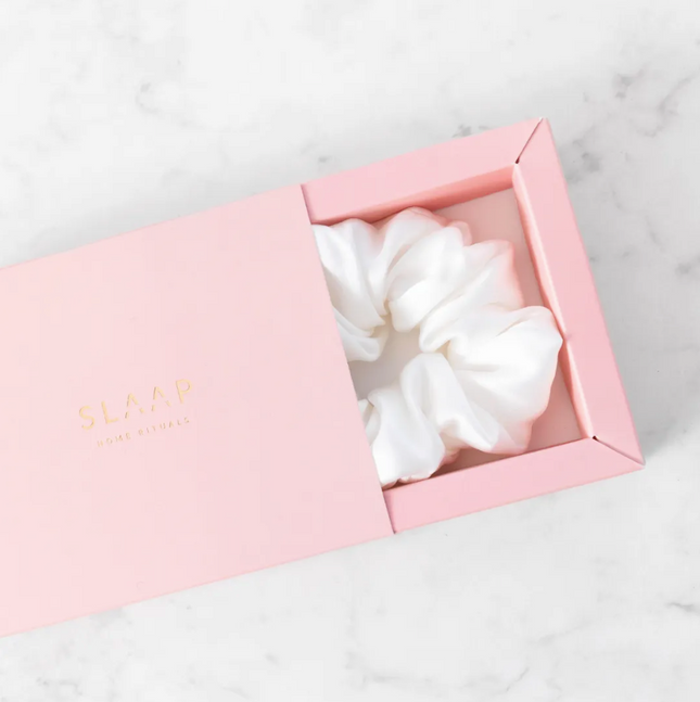 Jedwabne scrunchie ecru - Yooglo