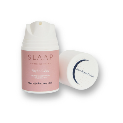 Zestaw w kosmetyczce płytka Gua Sha i maska Night C-era - Yooglo