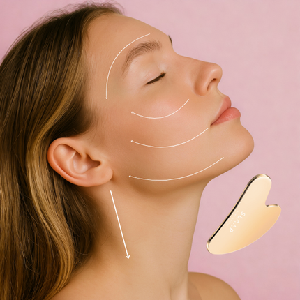 Płytka do masażu twarzy ze stali nierdzewnej - Yooglo