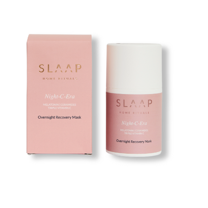 Zestaw w kosmetyczce płytka Gua Sha i maska Night C-era - Yooglo