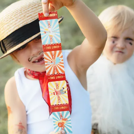 Naklejki "cyrk" na rolce w pudełku, bilety - Yooglo