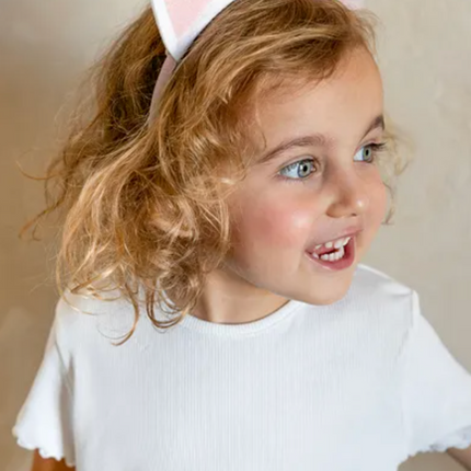 Opaska Kotek z kokardką, różowy - Yooglo