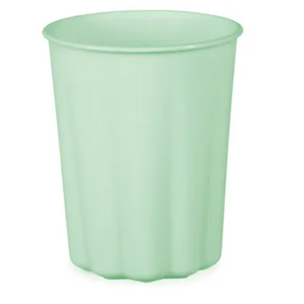 Kubeczki plastikowe Falbanka, 220 ml, szałwiowy - Yooglo