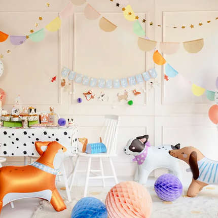 Dekoracje papierowe honeycomb Pieski, mix - Yooglo